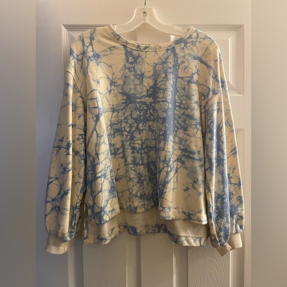 Rachel Comey X Tye Dye sweatshirt blue marble | size L - Picture 1 of 3